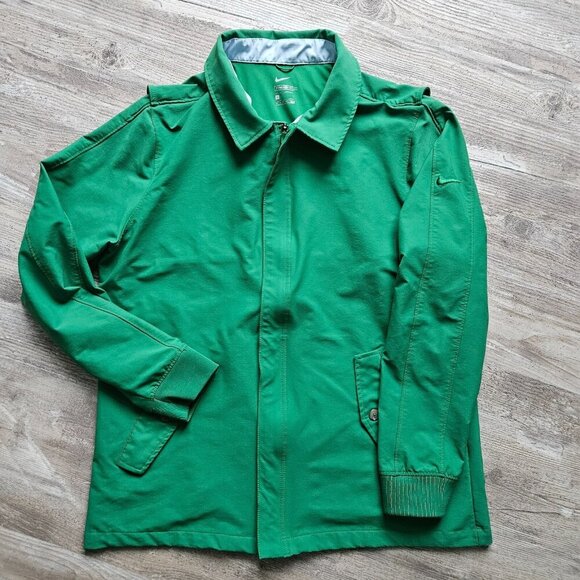 Nike Repel Player Men's Golf Jacket Green Size Large Water Resistant 2 way zip - Picture 3 of 16